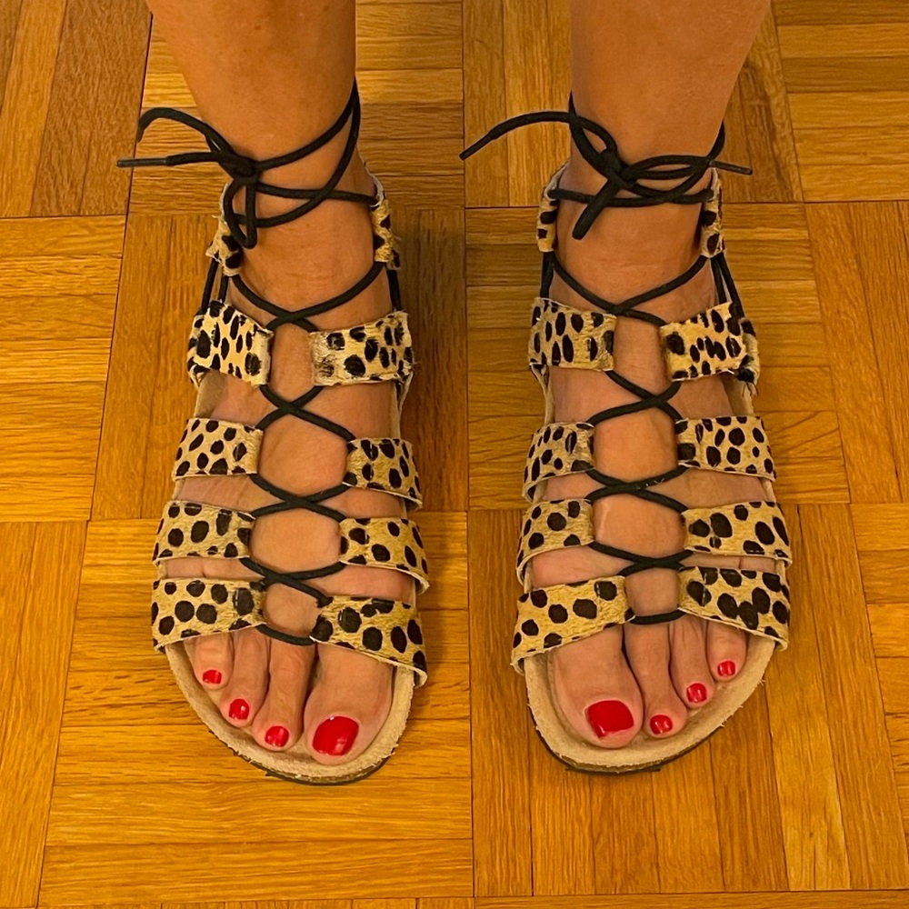 Loeffler Randall cheetah sandal
